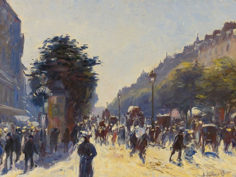 Boulevard Des Italiens as a canvas print