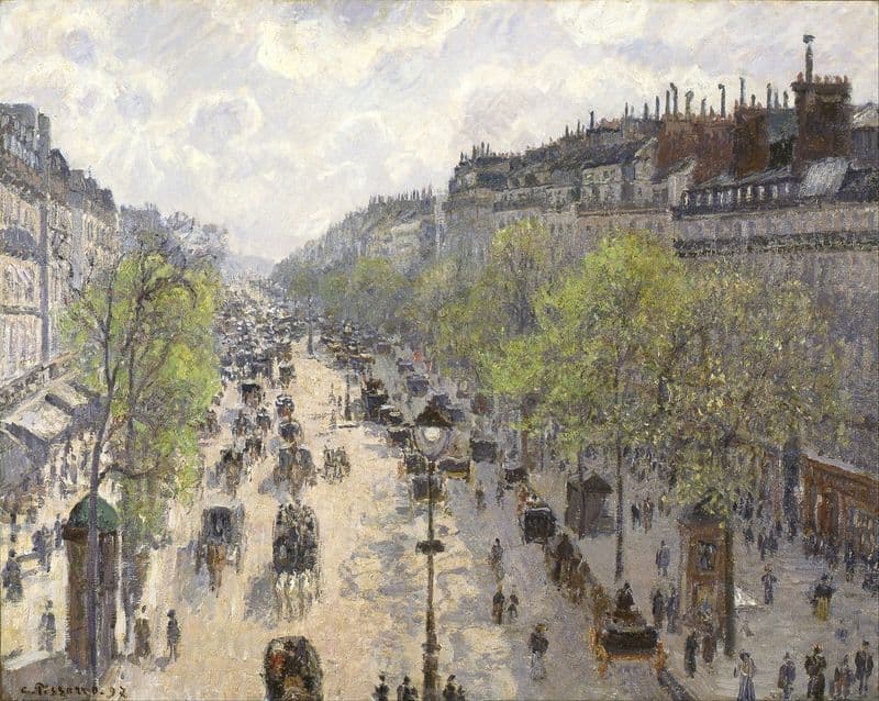 Boulevard Montmartre, Spring as a canvas print