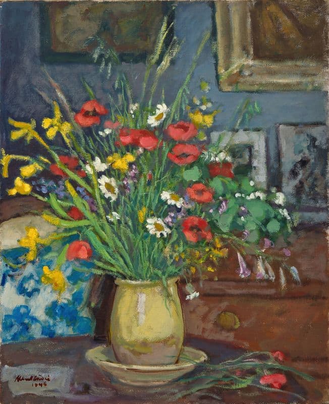 Bouquet de fleurs as a canvas print
