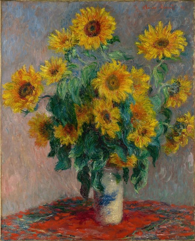 Bouquet of Sunflowers as a canvas print