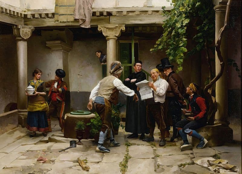 Breaking The News as a canvas print