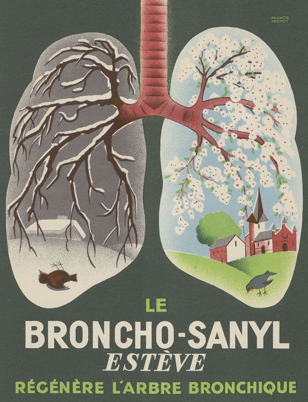 Broncho-Sanyl (1910-1950) as a canvas print