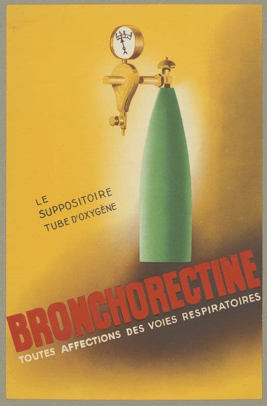 Bronchorectine (1910-1950) as a canvas print
