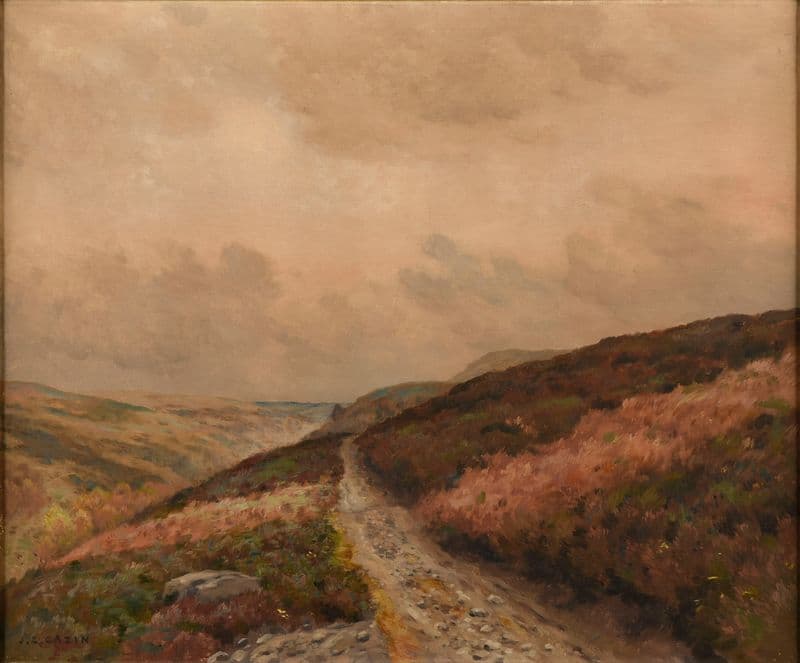 Bruyères en Ecosse as a canvas print