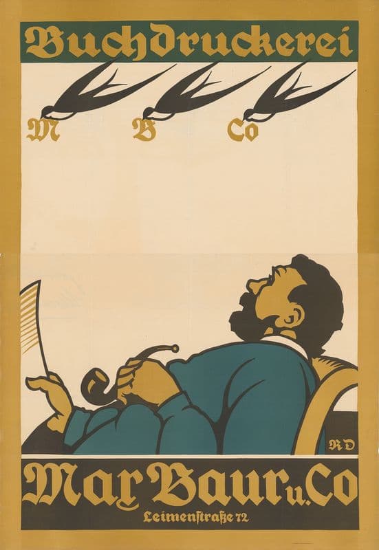Buchdruckerei – Max Baur u. Co as a canvas print