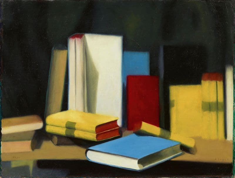 Bücherstillleben as a canvas print