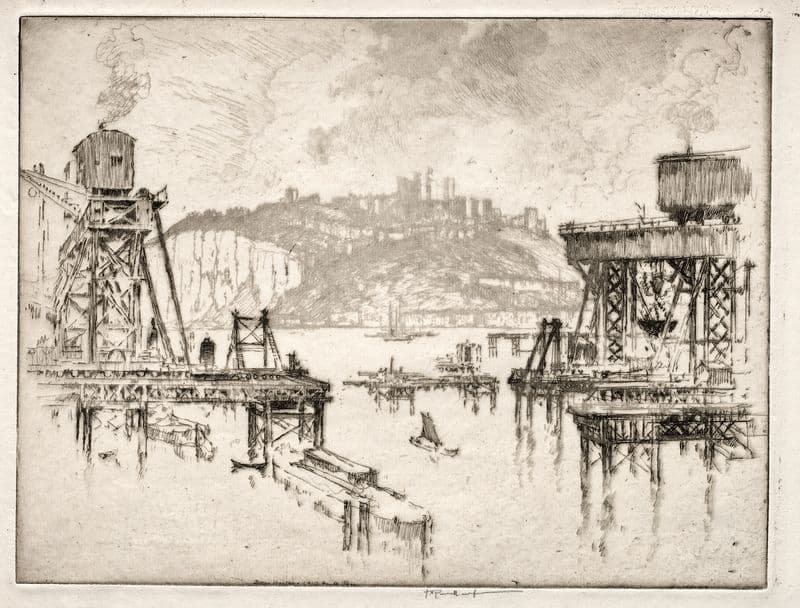 Building Dover Pier as a canvas print