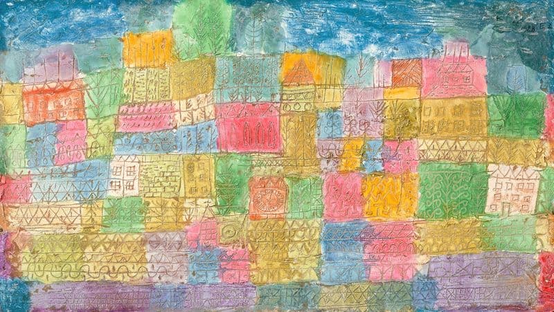 Bunte Landschaft as a canvas print