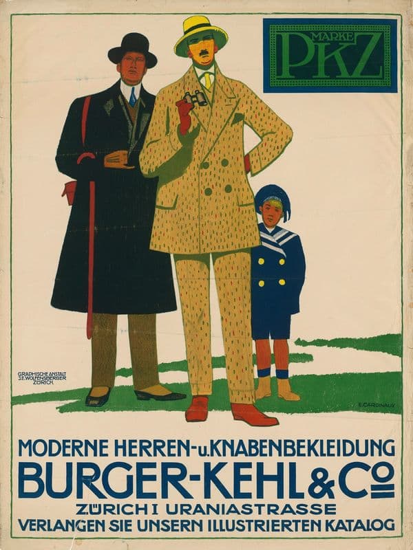 Burger-Kehl & Co. Moderne Herren- und Knabenbekleidung as a canvas print