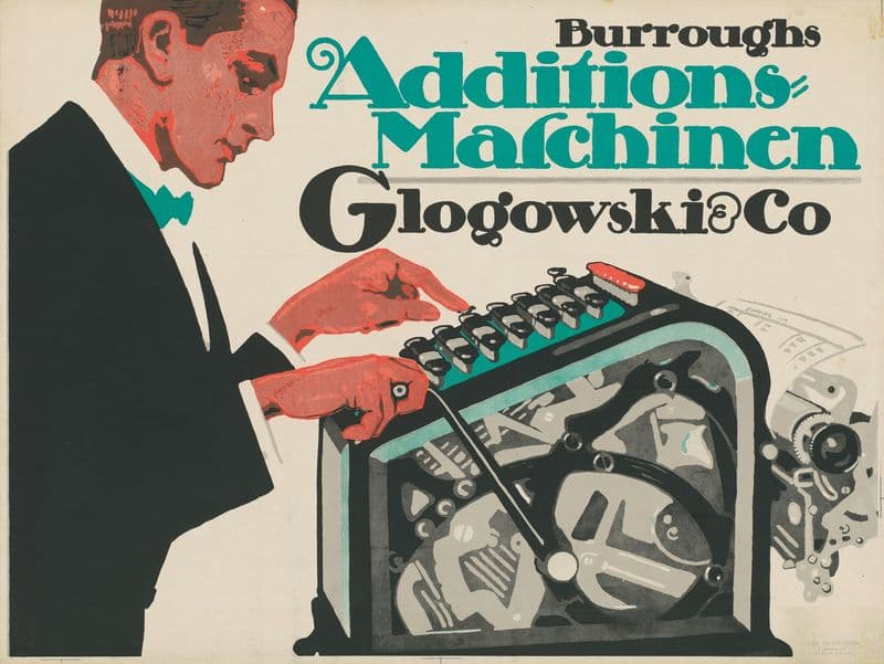 Burroughs Additionsmaschinen Glogowski & Co. (ca. 1900 - 1914) as a canvas print