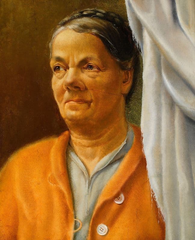 Bust of a woman as a canvas print