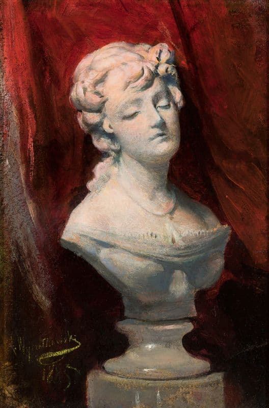 Bust of Helena Modrzejewska as a canvas print