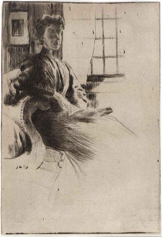 By the Window (ca. 1887-1893) as a canvas print