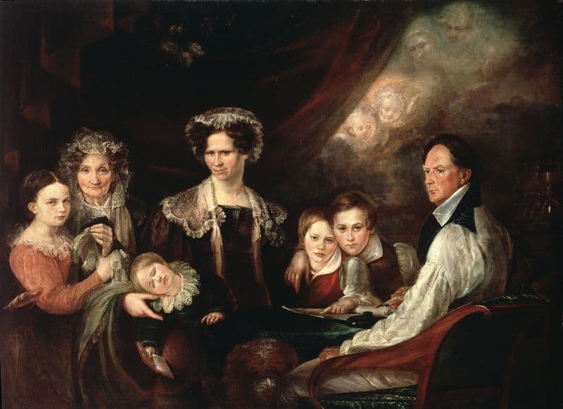 C.J. Lagercrantz, Assessor, and his Family as a canvas print