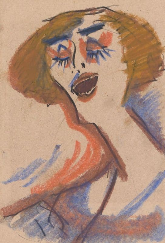 Cabaret Singer as a canvas print