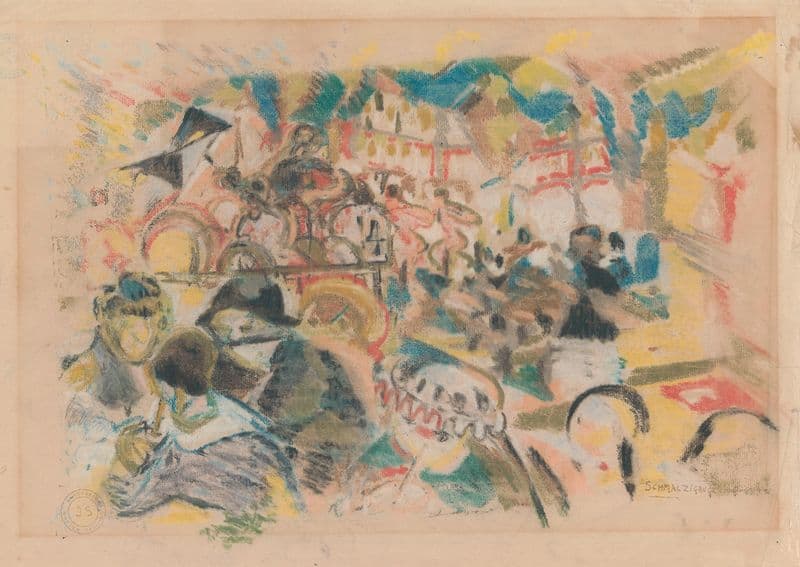Café-chantant (1915-1917) as a canvas print