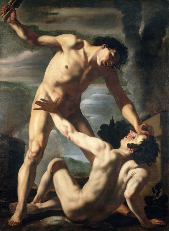 Cain and Abel (c.1610) as a canvas print