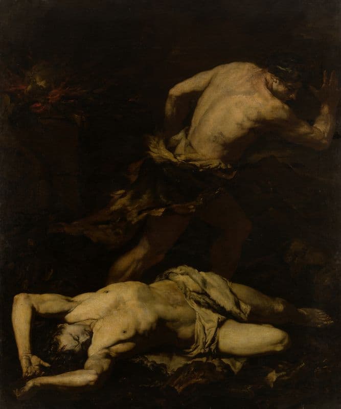 Cain Fleeing after the Murder of Abel (1601-1700) as a canvas print
