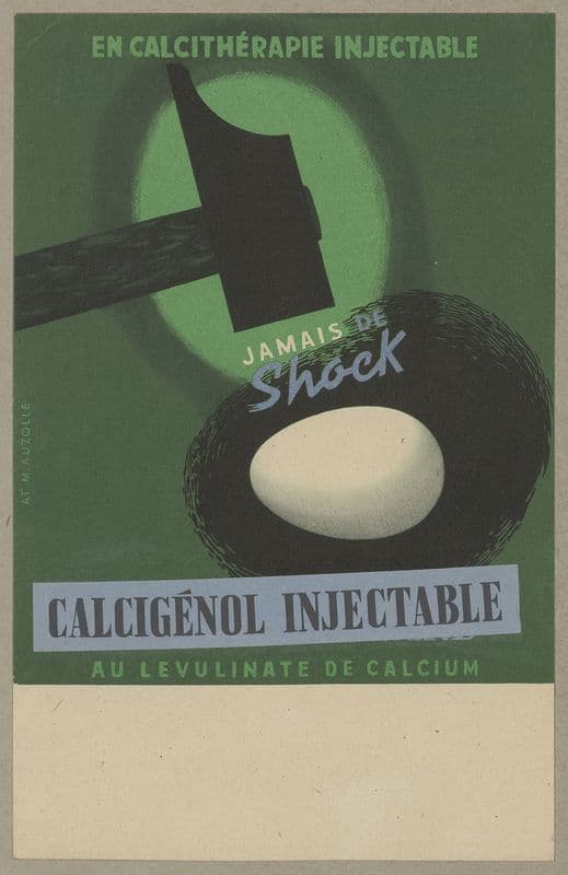 Calcigénol injectable (1910-1950) as a canvas print