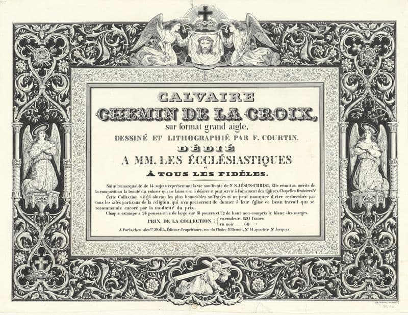 Calvaire, chemin de croix as a canvas print