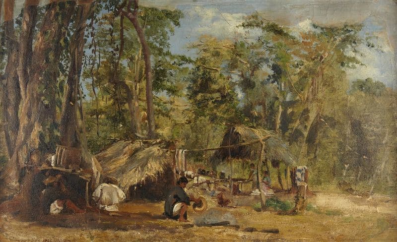 Camp No. 2, Terrenos Baldios as a canvas print
