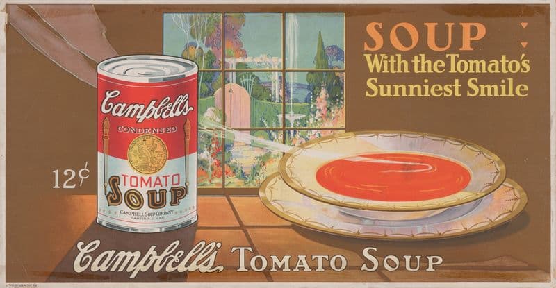 Campbell’s tomato soup. as a canvas print