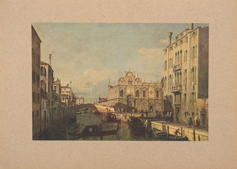 Canaletto, La Scuola di S. Marco as a canvas print