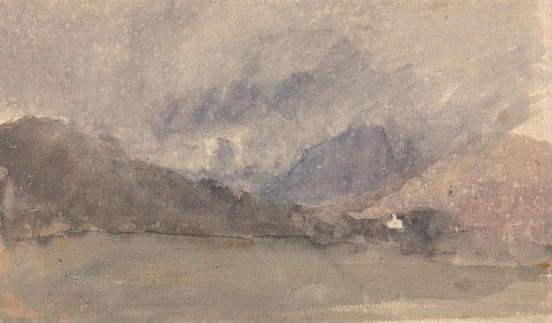 Capel Curig, Caernarvonshire, Wales (1840s) as a canvas print