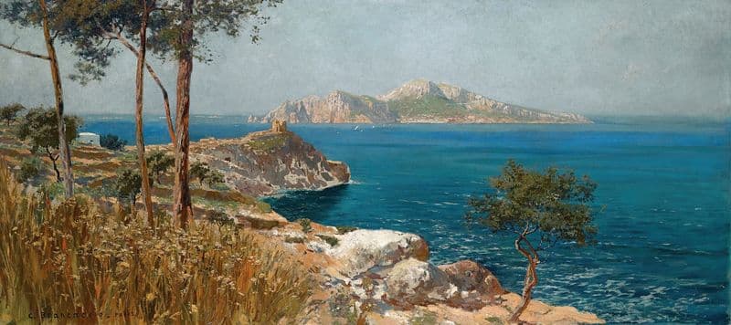 Capri From Sorrento as a canvas print