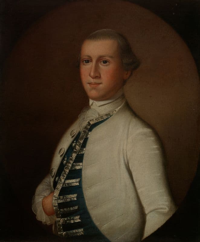Captain William Richardson (ca. 1755–60) as a canvas print