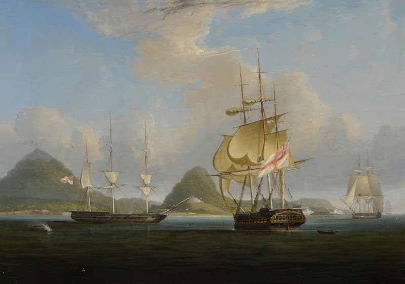 Capture of the Banda Neira as a canvas print