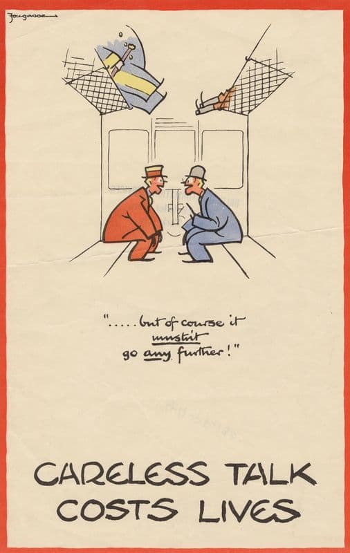 Careless Talk Costs Lives as a canvas print