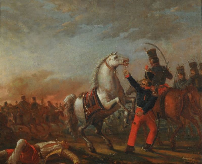 Carga de caballería (Ca. 1839) as a canvas print