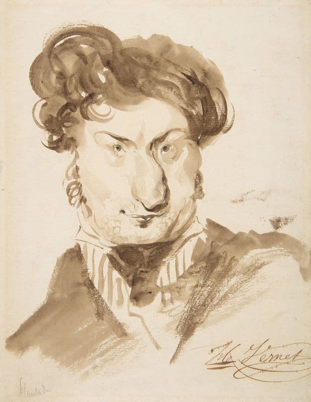 Caricature of Charles-Henri Plantade (19th century) as a canvas print