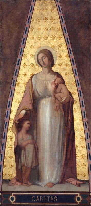 Caritas as a canvas print