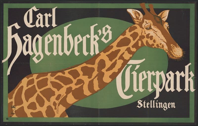 Carl Hagenbeck’s Tierpark stelligen as a canvas print