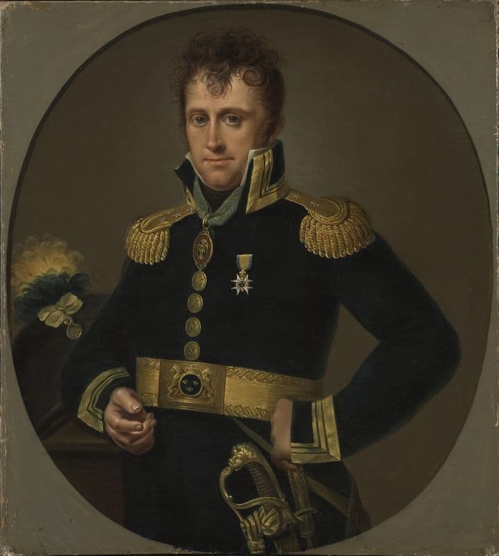Carl von Dannfelt (1773-1841), officer, överadjutant as a canvas print
