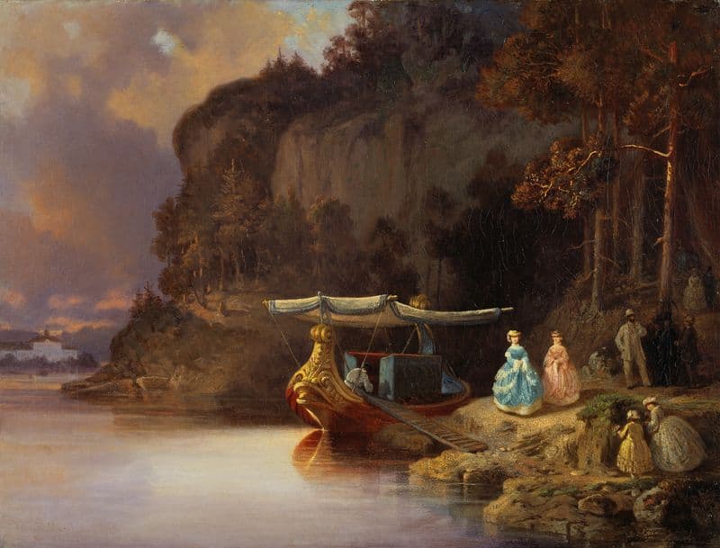 Carl’s Cliff. View of Edsviken as a canvas print