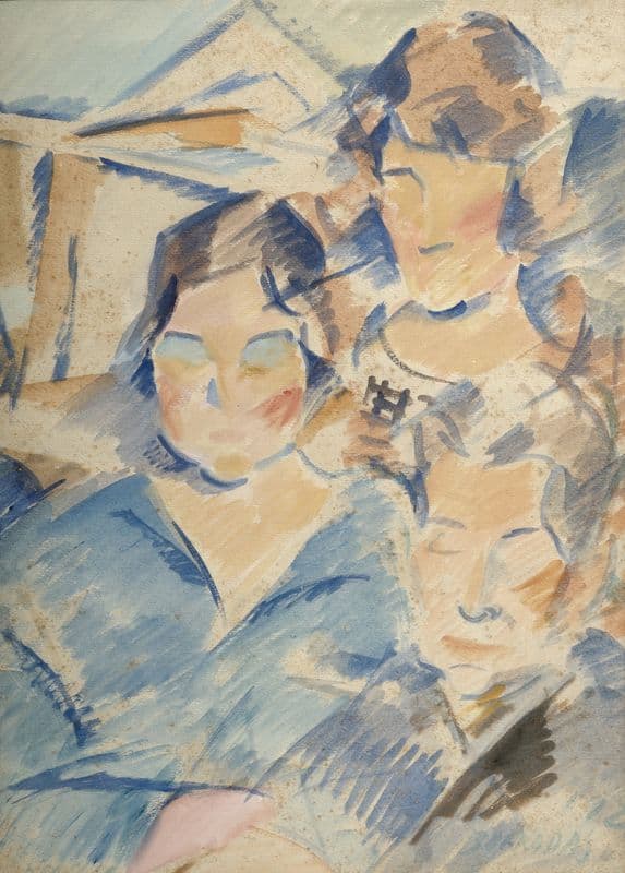 Carmen, Pilar y la madre as a canvas print
