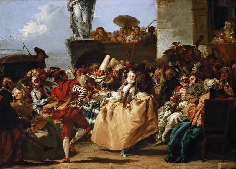 Carnival Scene Or The Minuet (1754-55) as a canvas print