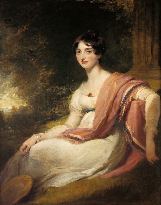 Caroline Matilda Sotheron (circa 1808) as a canvas print