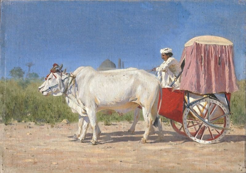 Carriage to Delhi as a canvas print