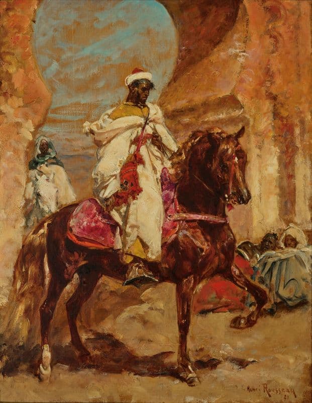Cavalier arabe as a canvas print
