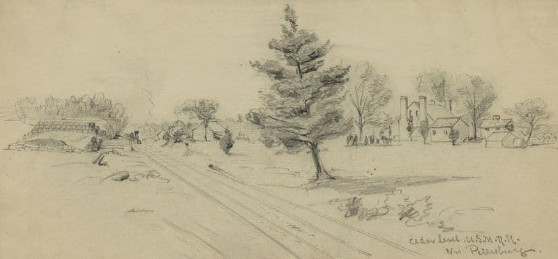 Cedar Level U.S.M.R.R., Nr Petersburg (1860-1865) as a canvas print