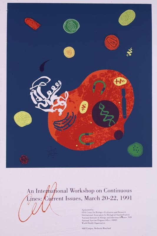 Cell; an international workshop on continuous lines as a canvas print