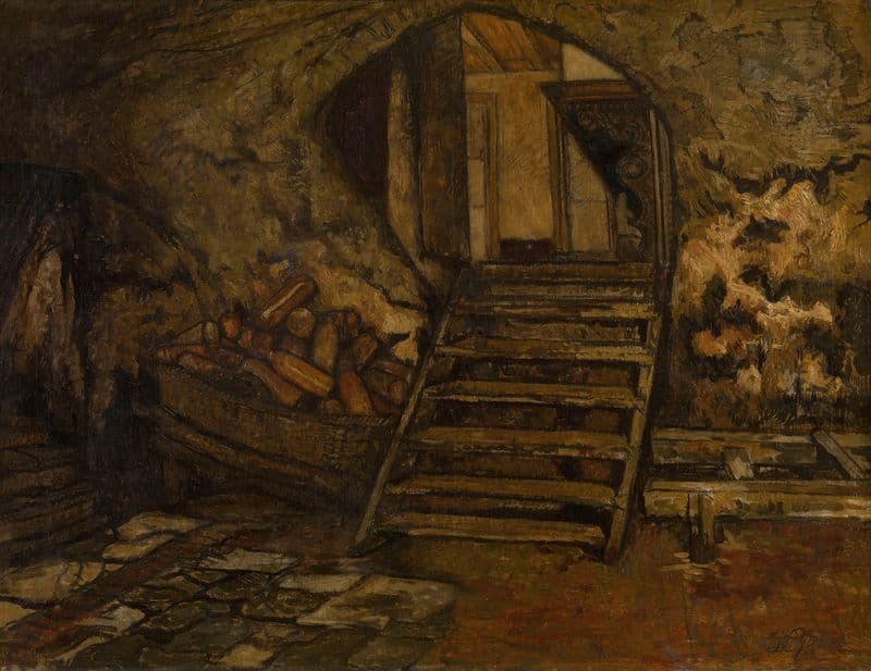 Cellar as a canvas print