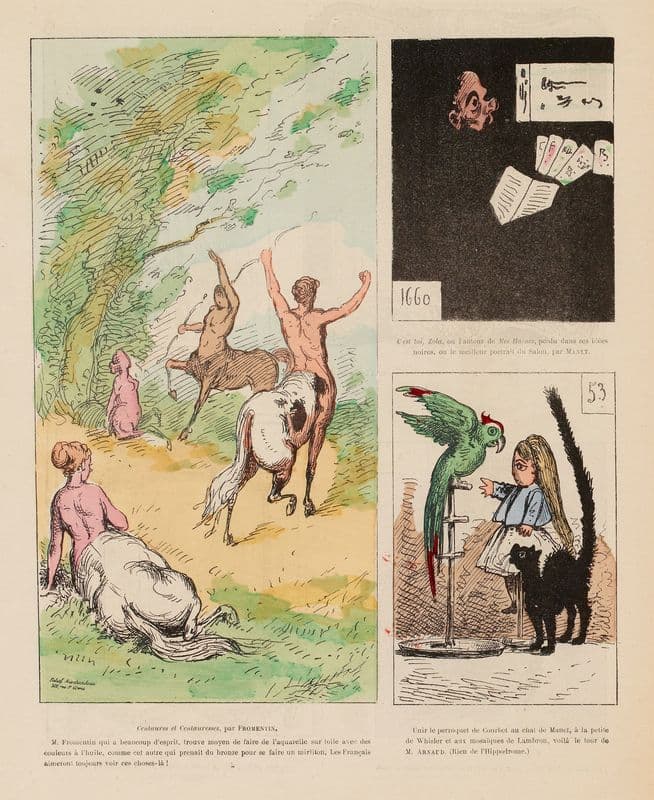 Centaures et centauresses, par Fromentin Manet M. Arnaud as a canvas print