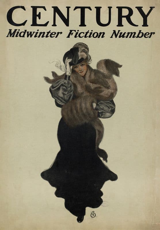 Century midwinter fiction number (ca. 1890–1920) as a canvas print