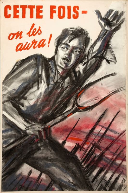 Cette fois – on les aura! (between 1940 and 1946) as a canvas print