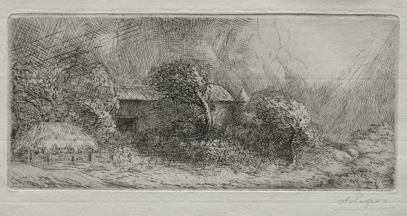 Chailli; effet d’orage (c. 1857–1911) as a canvas print
